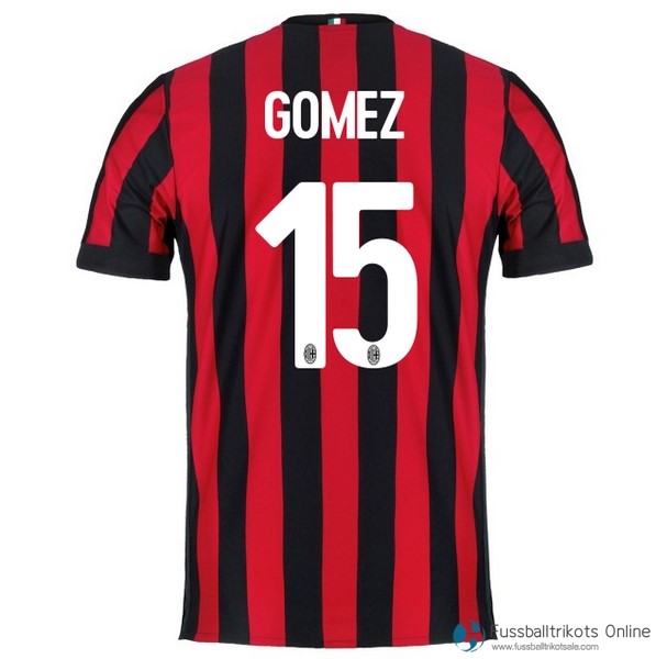 AC Milan Trikot Heim Gomez 2017-18 Fussballtrikots Günstig